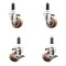 Service Caster 3 Inch 316SS High Temp Glass Filled Nylon 1-1/8 Inch Stem Caster Brake SCC, 2PK SCC-SS316EX20S314-GFNSHT-2-TLB-2-118 - alternate 1